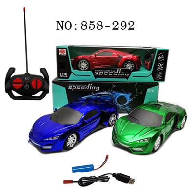 1：16四通遥控车来肯仿真车(透明红.兰.绿)（车头灯光） - OBL848978