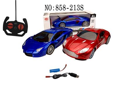 1:18兰博马丁乌玻璃仿真车红蓝2色（室内彩灯） - OBL848982