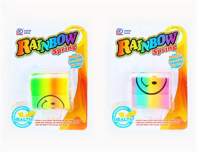 NUMBER 3 SMILEY FACE SUCKER RAINBOW CIRCLE - OBL850015