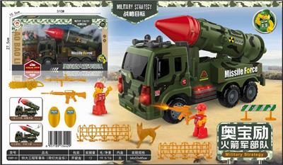 特大工程军事车(带灯光音乐) - OBL850249