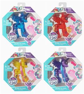 TRANSPARENT FLASH MARBURY WITH COMB CLIP - OBL850448