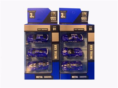 ALLOY 3 POLICE CARS - OBL850505