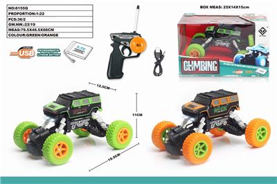 1：22四通遥控车悍马涂鸦攀爬车带车头灯 - OBL851308