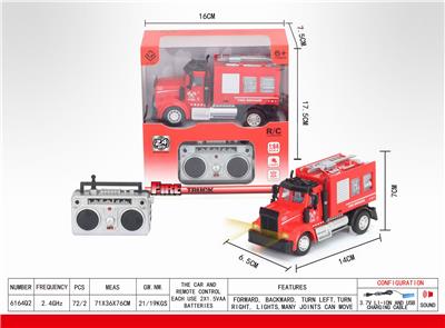 1：64四通2.4G遥控水炮消防车(美式） - OBL851394