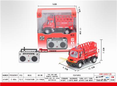 1：64四通2.4G遥控升降消防车（德式） - OBL851396