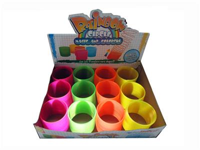 12 TRANSPARENT RAINBOW CIRCLES - OBL851817