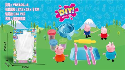 PIGGY FAMILY / PUZZLE COLOR MUD MOLD HOME - OBL852157