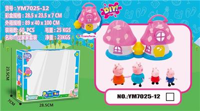 PINK PIG/MUSHROOM HOUSE - OBL852179