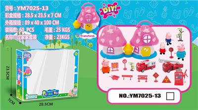 PIGGY MUSHROOM HOUSE/FIRE TRUCK 13 - OBL852180