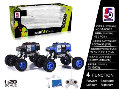 1:20悍马警车越野攀爬车(包电） - OBL852296