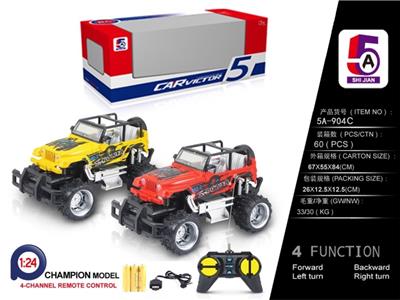 1:24 移印牧马人越野遥控车（包电） - OBL852380