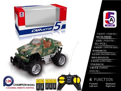 1:24 迷彩道奇越野遥控车（包电） - OBL852473