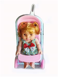 LARGE CART 10 INCH EMPTY FEMALE DOLL SET - OBL852504