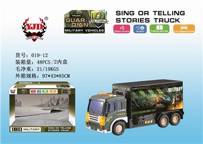 MILITARY CONTAINER TRUCK WITH INERTIAL STORY PLANE - OBL852607