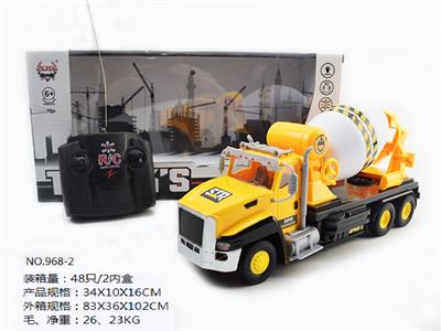 四通遥控带灯光工程搅拌车 - OBL852666