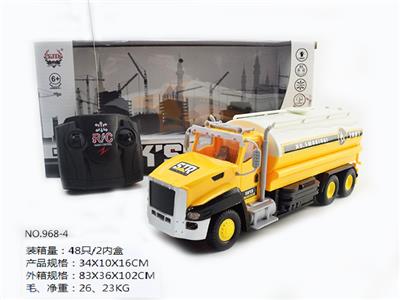 四通遥控带灯光工程油罐车 - OBL852668