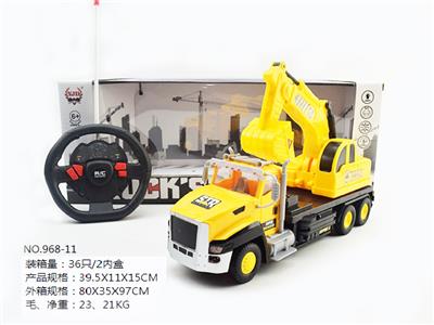 四通遥控带灯光方向盘工程勾机车 - OBL852675