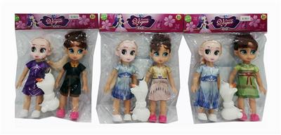 2 6-INCH EMPTY ICE DOLLS WITH SNOW TREASURE - OBL852791