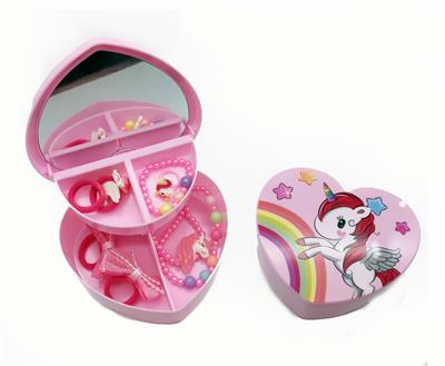 TWO LAYER COSMETIC BOX JEWELRY SET - OBL852904