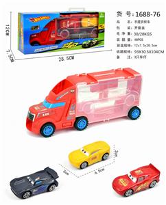 手提礼盒货柜滑行拖头车带3只滑行AB汽车总动员 - OBL853606