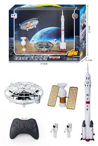红外线遥控定高旋转彩屏显示飞碟 - OBL854188
