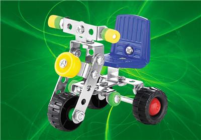 不锈钢智力自装三轮摩托 - OBL854721