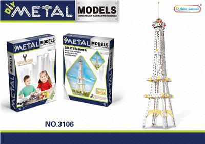 金属智力自装巴黎铁塔407PCS - OBL855090