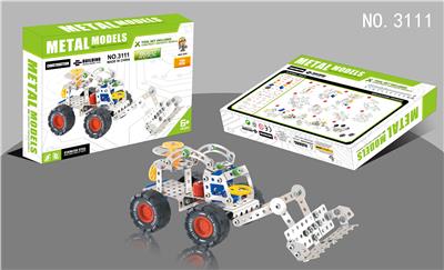 金属智力自装工程车 铁片197PCS - OBL855100