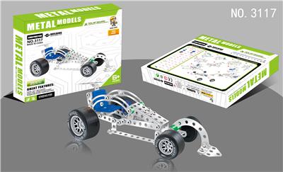 金属智力自装四驱车 铁片数量152PCS - OBL855121