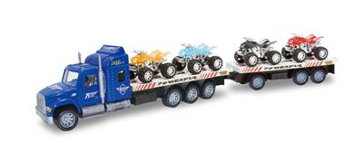 INERTIA TRACTOR WITH 2 FLAT PLATES (CARRYING 4 BEACH MOTORCYCLES) - OBL855150