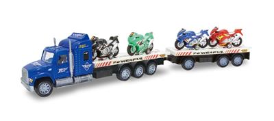 INERTIA TRACTOR WITH 2 FLAT PLATES (CARRYING 4 MOTORCYCLES) - OBL855151