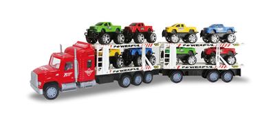 2 INERTIA DOUBLE DECK TRACTOR (CARRYING 8 PICKUP TRUCKS) - OBL855167