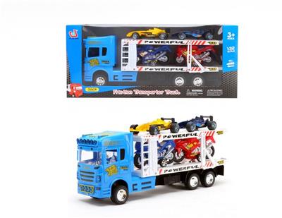 Inertial double-decker tow truck (carrying 2 F1 2 motorcycles) - OBL855198