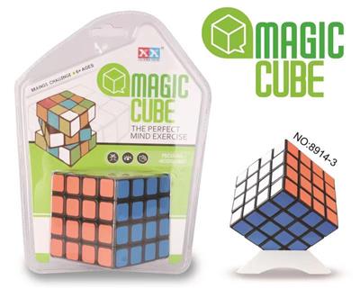 FOURTH-ORDER BLACK STICKER RUBIKS CUBE - OBL855672