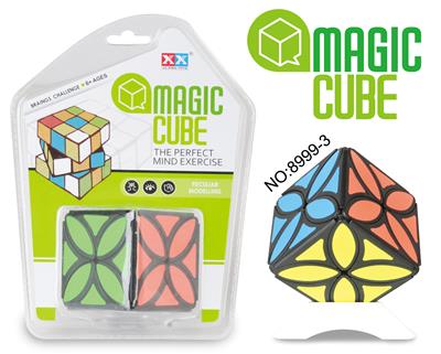 BLACK RUBIKS CUBE WITH FOUR-LEAF CLOVER - OBL855750