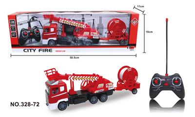 四通遥控吊机拖管消防车 - OBL856116