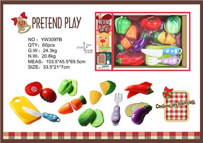 VEGETABLE CUTTING TABLE CLOTH - OBL856657