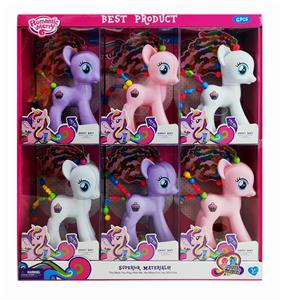 BEADED ELF HORSE 6PCS - OBL857072