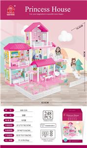 自装别墅屋带灯光+6寸芭比2只 - OBL857446