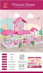 自装别墅屋带灯光+6寸芭比1只 - OBL857454