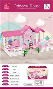 自装别墅屋带灯光+6寸芭比1只 - OBL857462