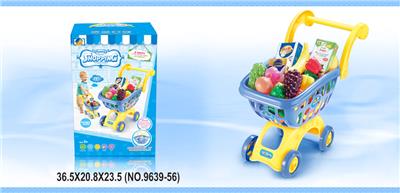 Self loading shopping cart blue fruit - OBL858075