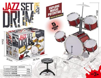 Imitation metal jazz drum suit - OBL858090