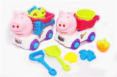 BIG PIG HEAD BEACH CAR - OBL858256