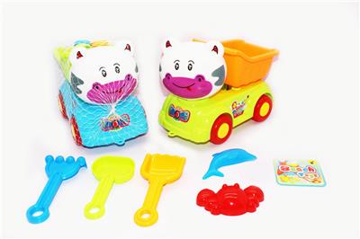 SMALL MILK COW HEAD BEACH CAR / WITH BUCKET - OBL858269