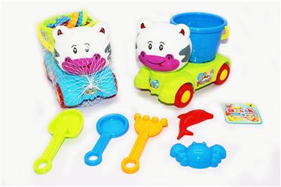 SMALL MILK COW HEAD BEACH CAR / WITH BUCKET - OBL858270