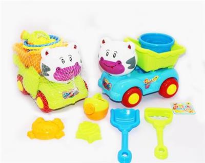 BIG MILK COW HEAD BEACH CAR - OBL858271