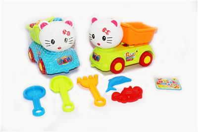 SMALL KT CAT HEAD BEACH CAR / WITH BUCKET - OBL858285