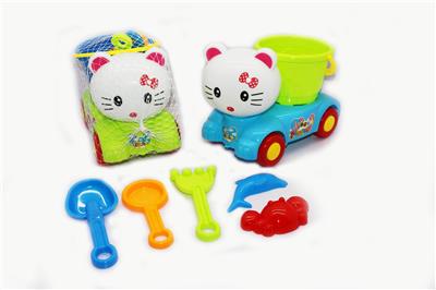 SMALL KT CAT HEAD BEACH CAR / WITH BUCKET - OBL858286