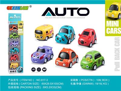 卡通回力车（6只/盒） - OBL858486